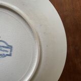 Flat plates Sarreguemines Iron Earth model Blue favorite