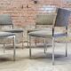 Lot de  quatre chaises fauteuil vintage
