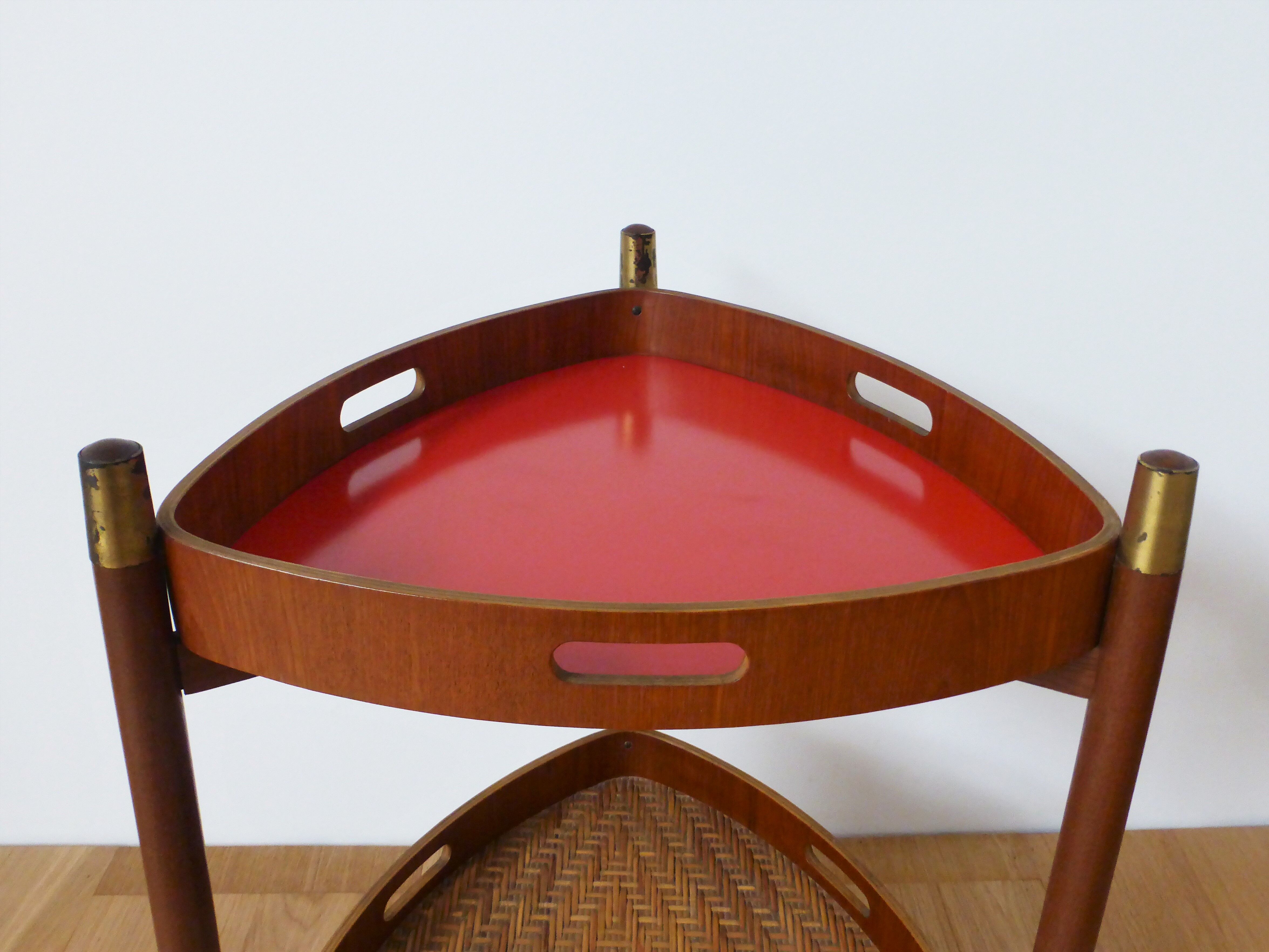 Serving trolley in Teak, Italy, 1950s
