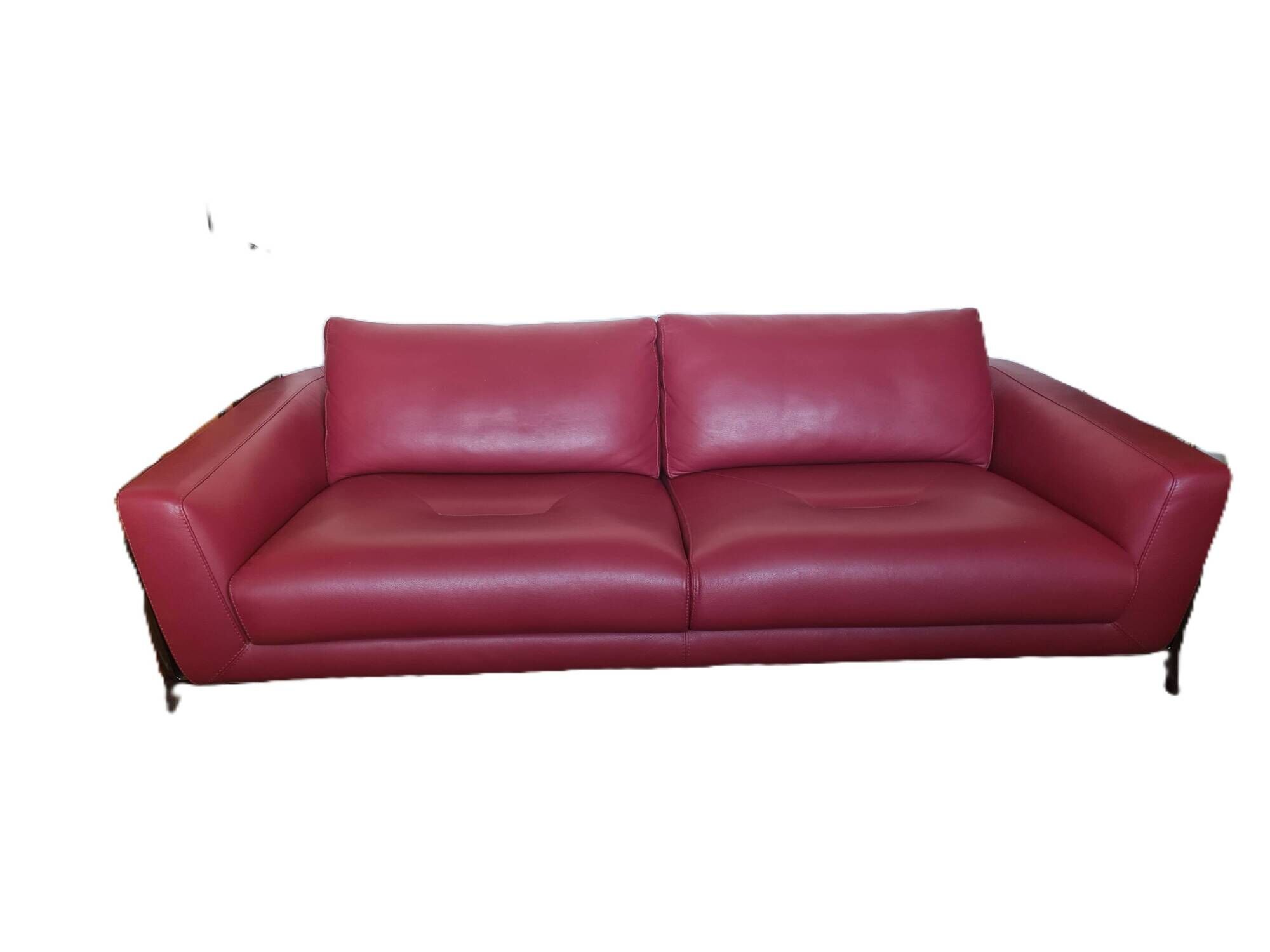 Roche Bobois canapé allusion red leather - designers Tapinassi & Manzoni