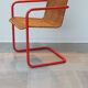 Chaise cantilever rotin métal