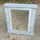 Solid gray wood cabinet with mirror door