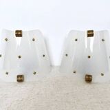 Pair of Plexiglas wall lights, 1960s