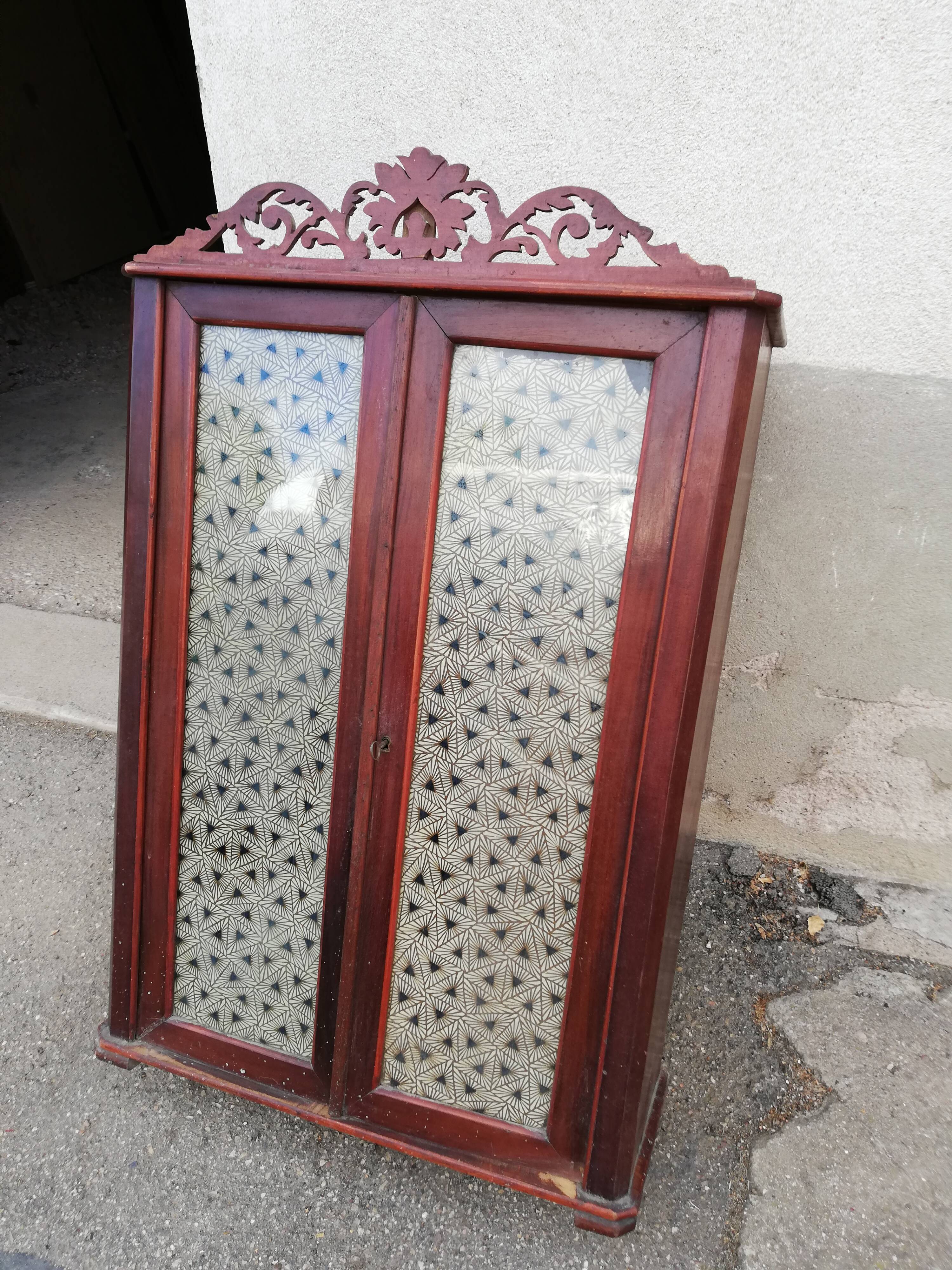 Mahogany wall window
