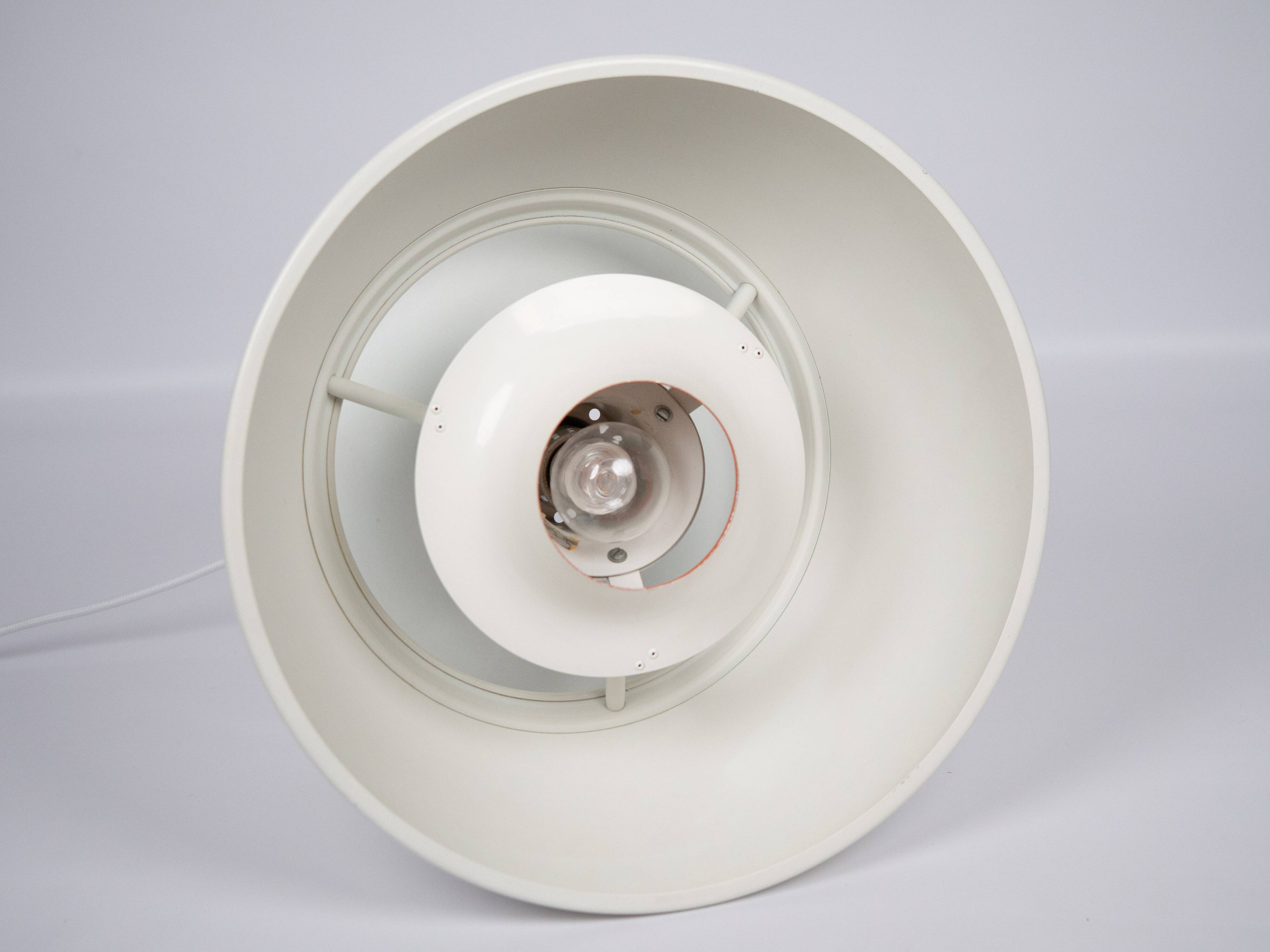 Lampe suspendue vintage danoise Jutlandia par Jorgen Hoj, Holmegaard, années 1970