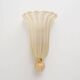 Pair of Murano Glass Wall Sconces with Gold Dust Inclusions