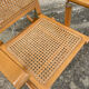 Rocking chair pliant avec cannage
