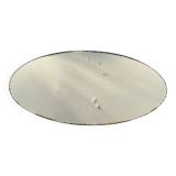 Old beveled oval mirror