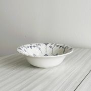 Small Myott porcelain salad bowl, blue floral decoration