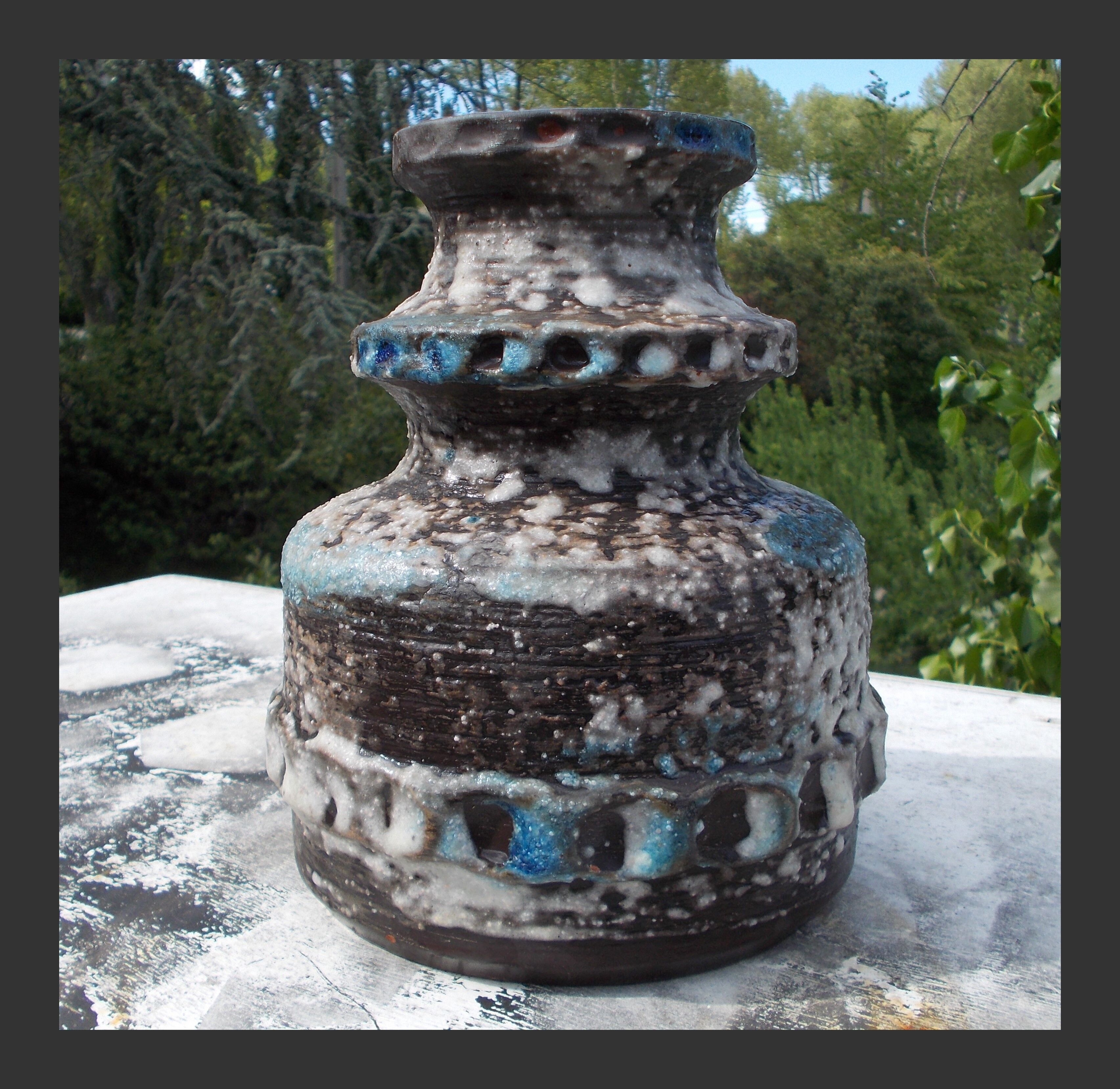 Vintage ceramic vase West Germany Fat Lava