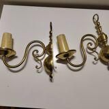 Golden wall sconces
