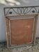 Vintage rattan and wrought iron mirror
