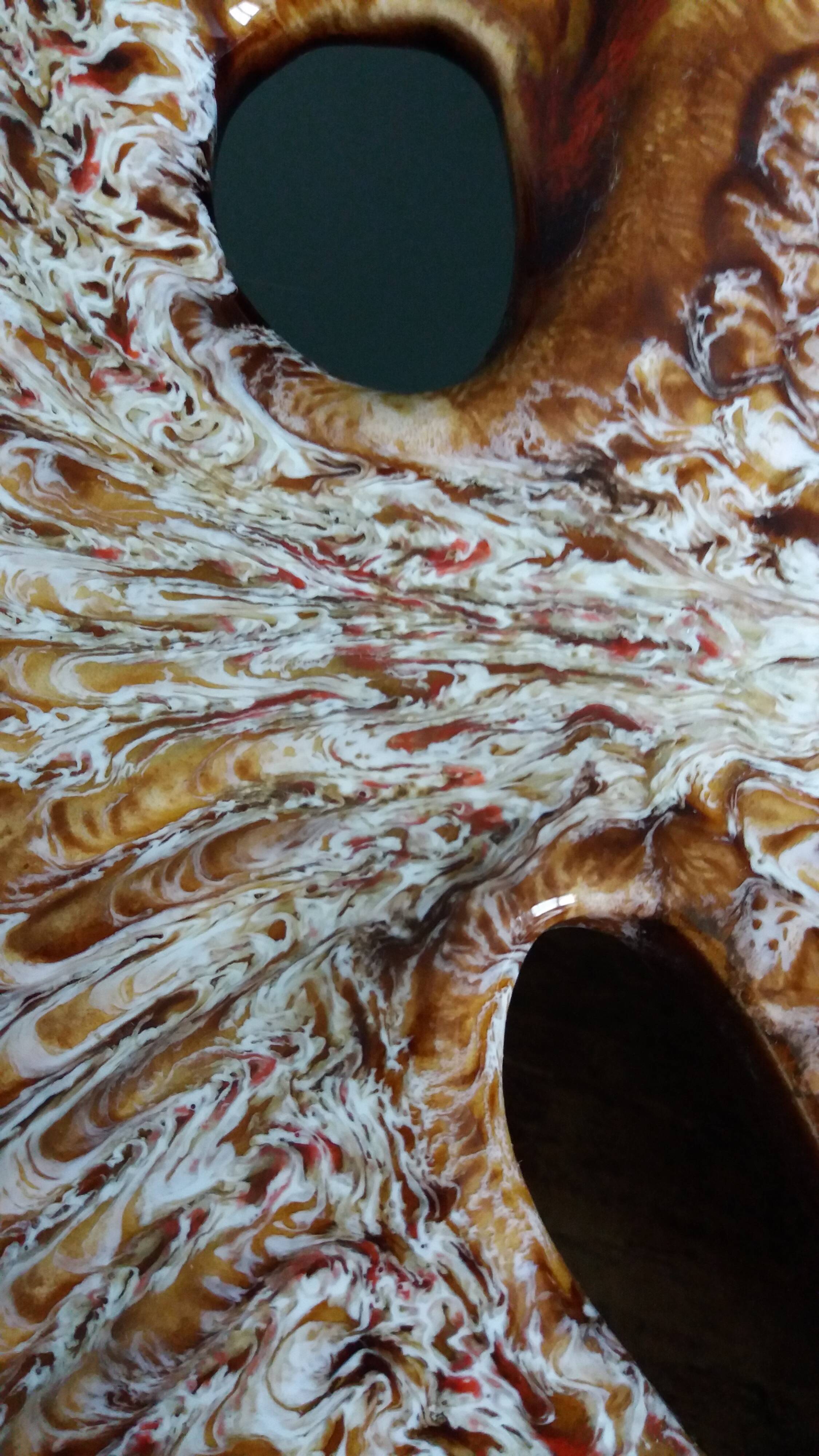 Zoomorphic fish-shaped slipcase in slipware, Vallauris