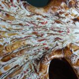 Zoomorphic fish-shaped slipcase in slipware, Vallauris