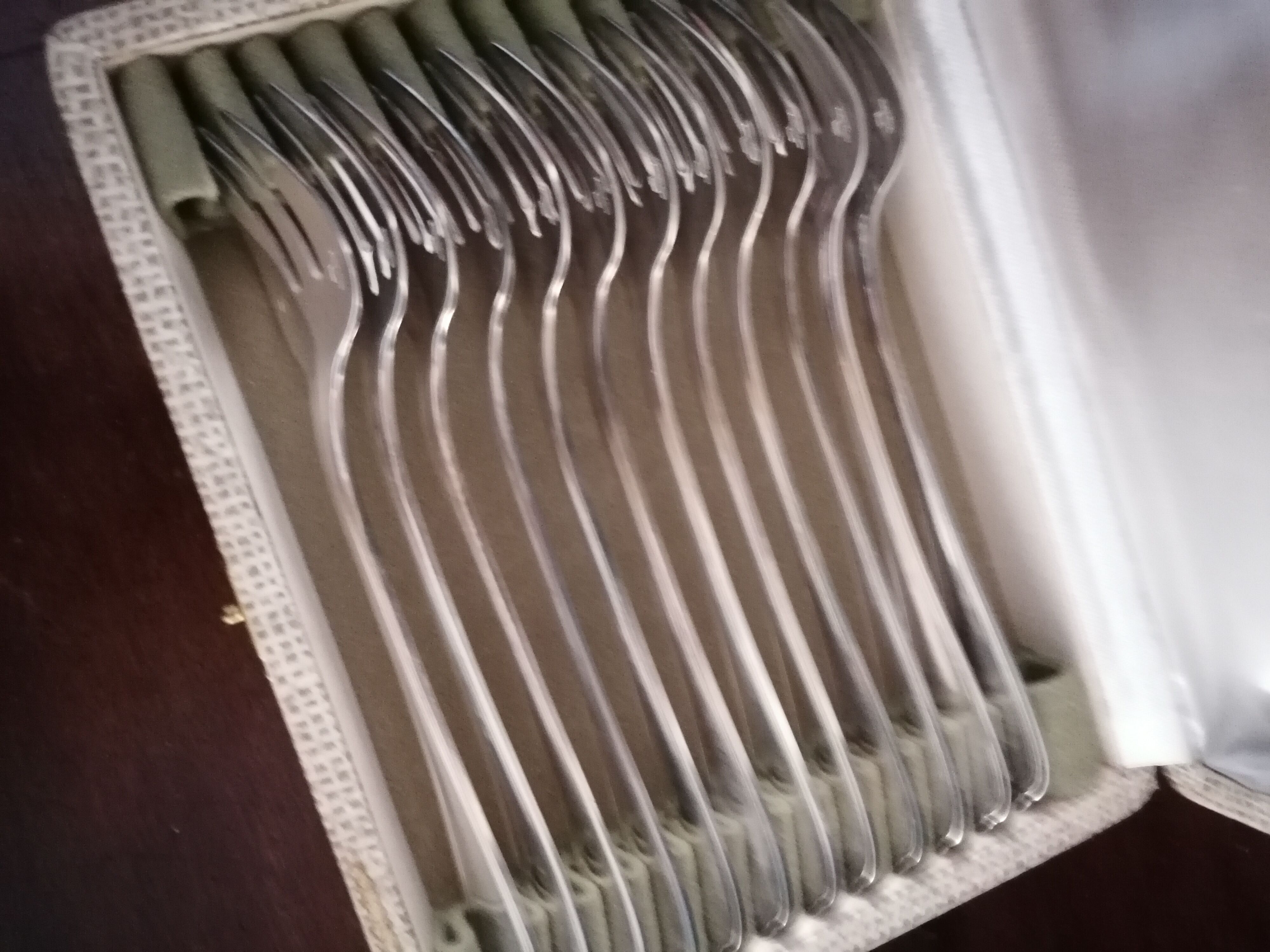 Set of 12 cake forks Christofle