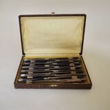 Set of 12 dessert knives As de Trèfle in their box