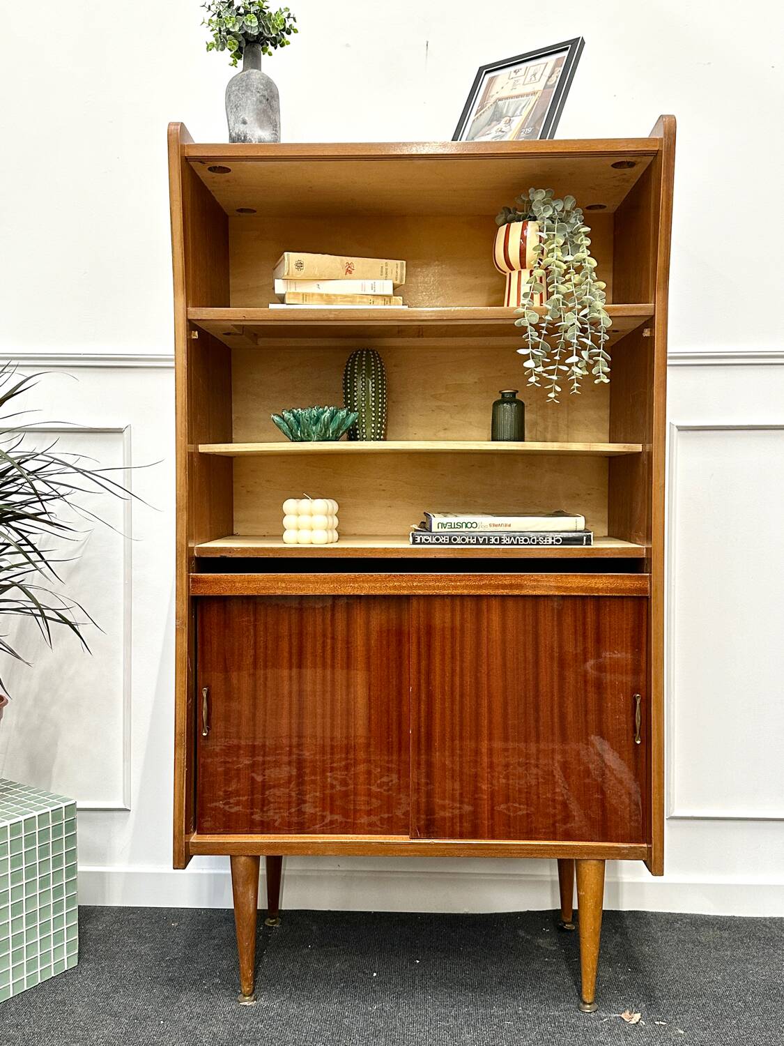 Scandinavian style vintage bookcase