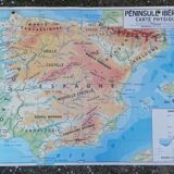 Old MDI map Spain-Iberian Peninsula