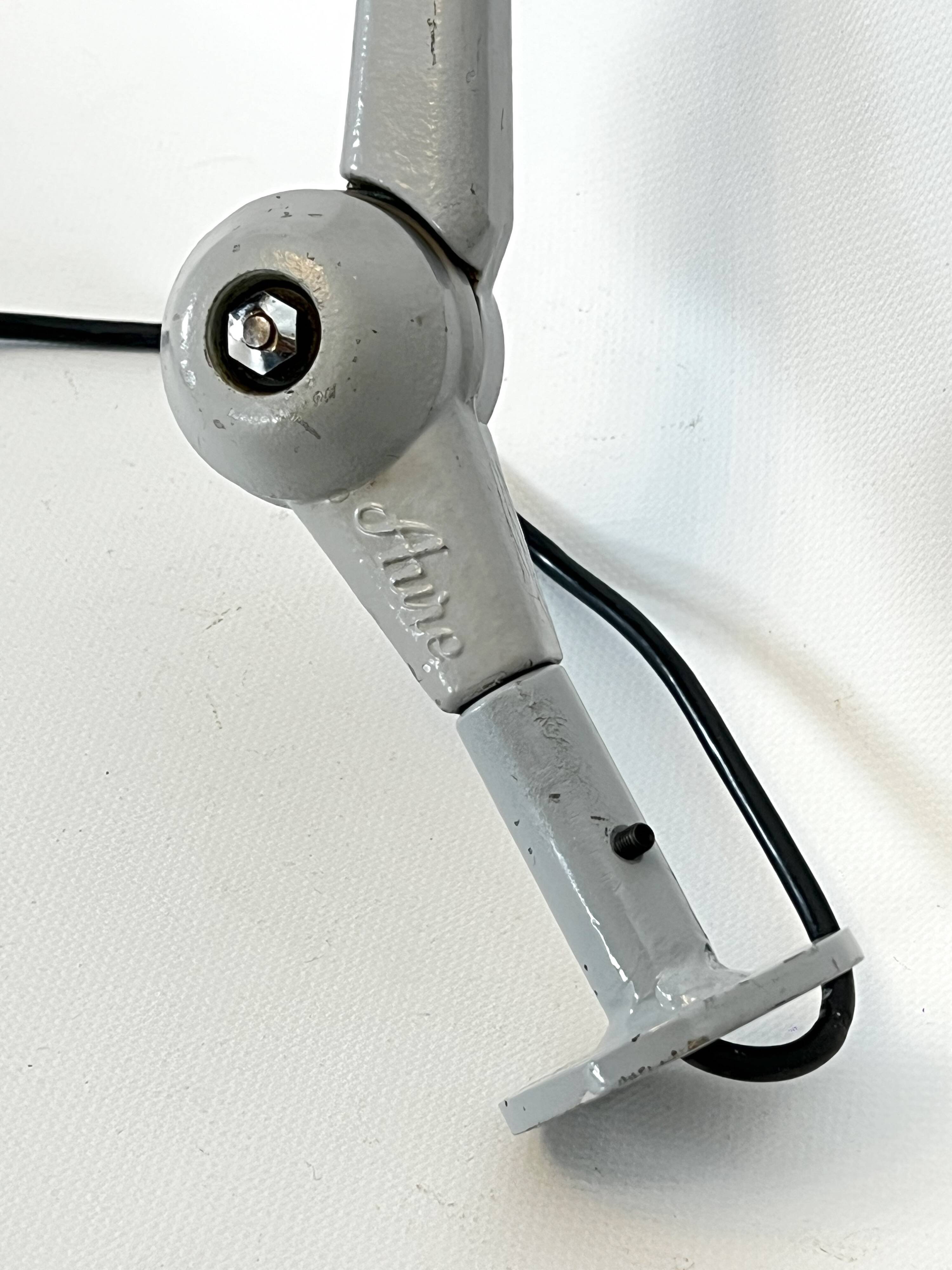 Mid-Century AURE set of two rare wall lamps in metal. Italy 1960s