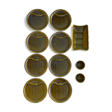 Gien asparagus ceramic service