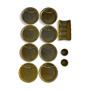Gien asparagus ceramic service