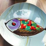 Fish pattern plate Bernard Serraz MBFA Pornic