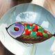 Fish pattern plate Bernard Serraz MBFA Pornic
