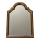Wall mirror with a curved pediment in gilded wood, Louis-Philippe style, 44x30 cm