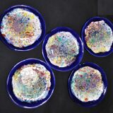 Set of 5 vintage Gaston Gaubier Morvan plates