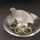 Perdrix ring in Lalique crystal