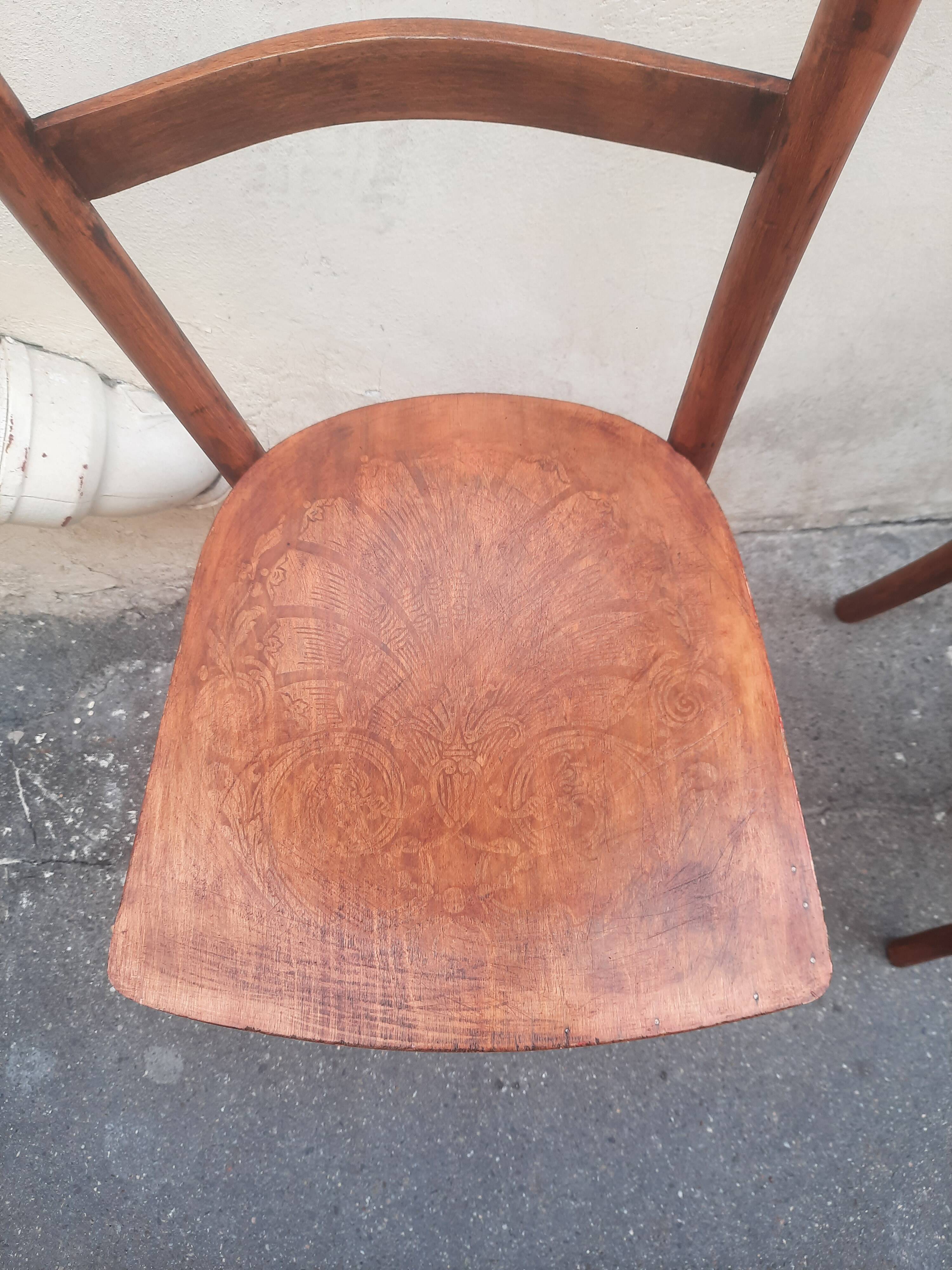 Pair of bistro chairs