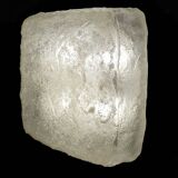 Vintage Brutalist Glass Ceiling Light