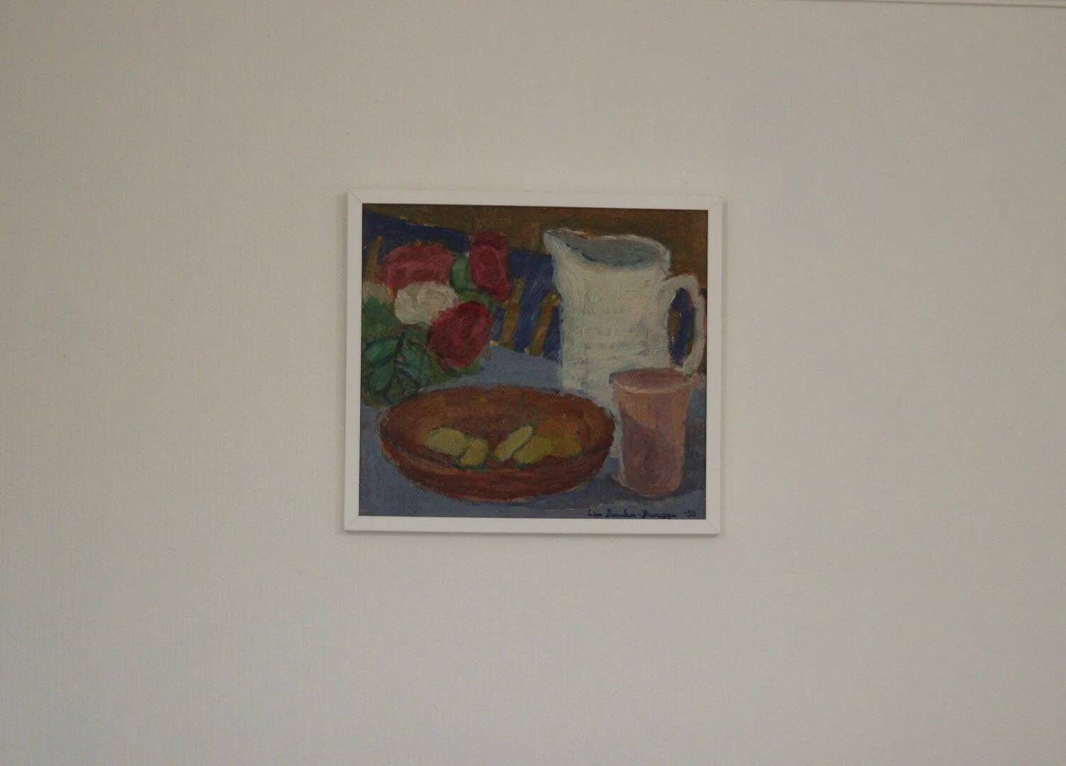 "Jug and Fruit" by Lise Drougge