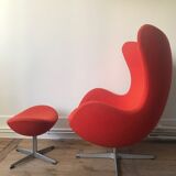 Fauteuil et pouf Egg Arne Jacobsen Ed Fritz Hansen