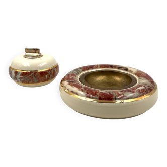 Tommaso Barbi, smoking set, B ceramiche italy 1970