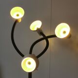 Space age lamp with 4 articulated spots, eyeball, sci-fi, 1970.