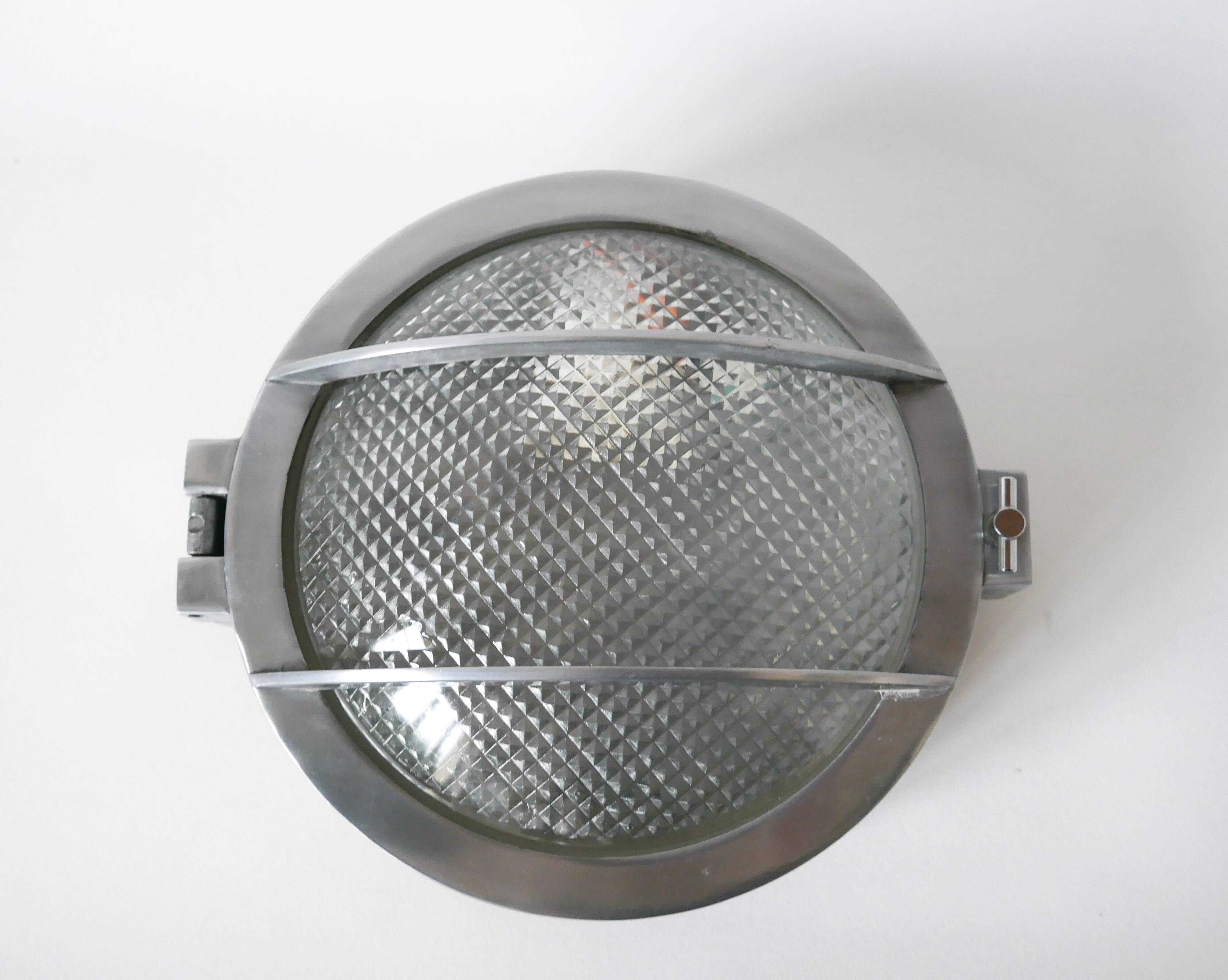 industrial style porthole light wall lamp 1950