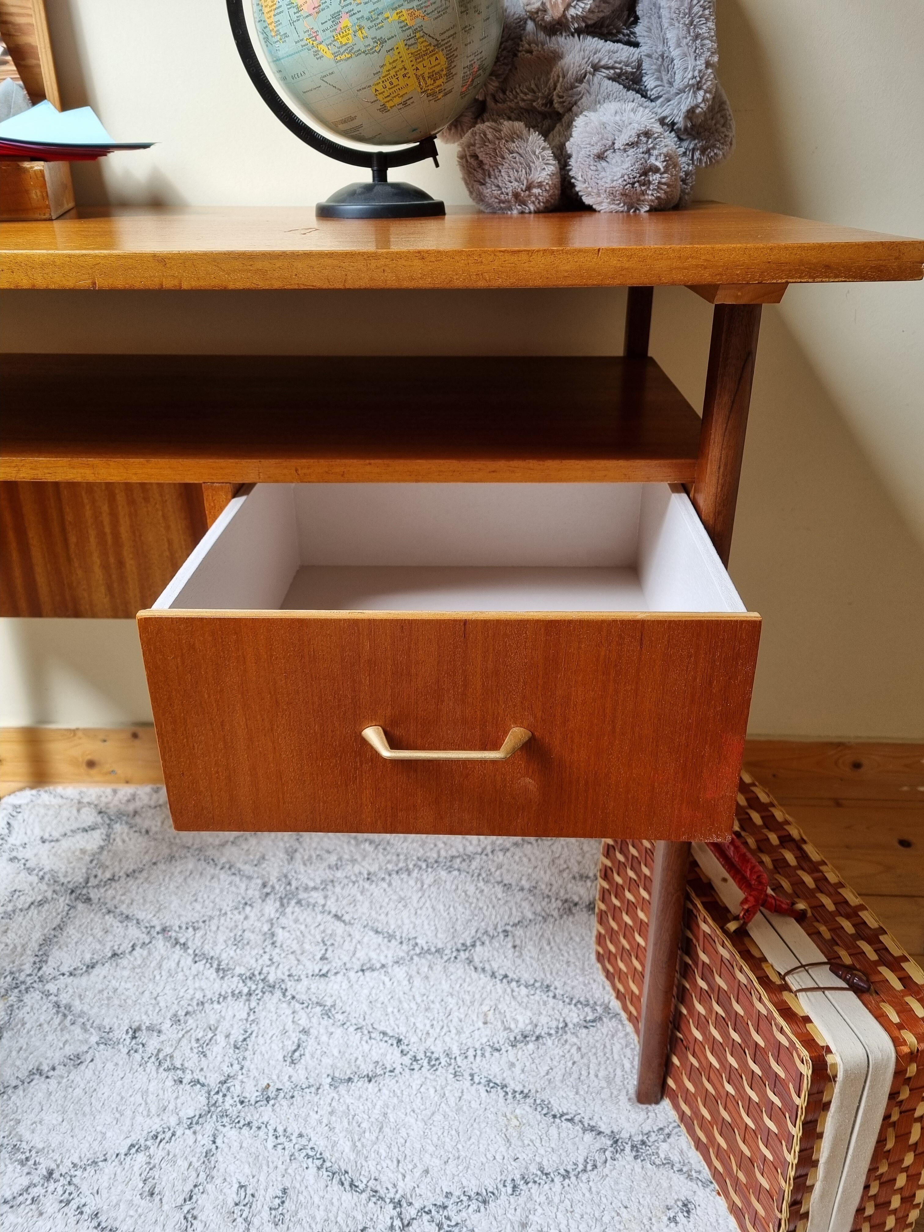 Scandinavian vintage teak desk
