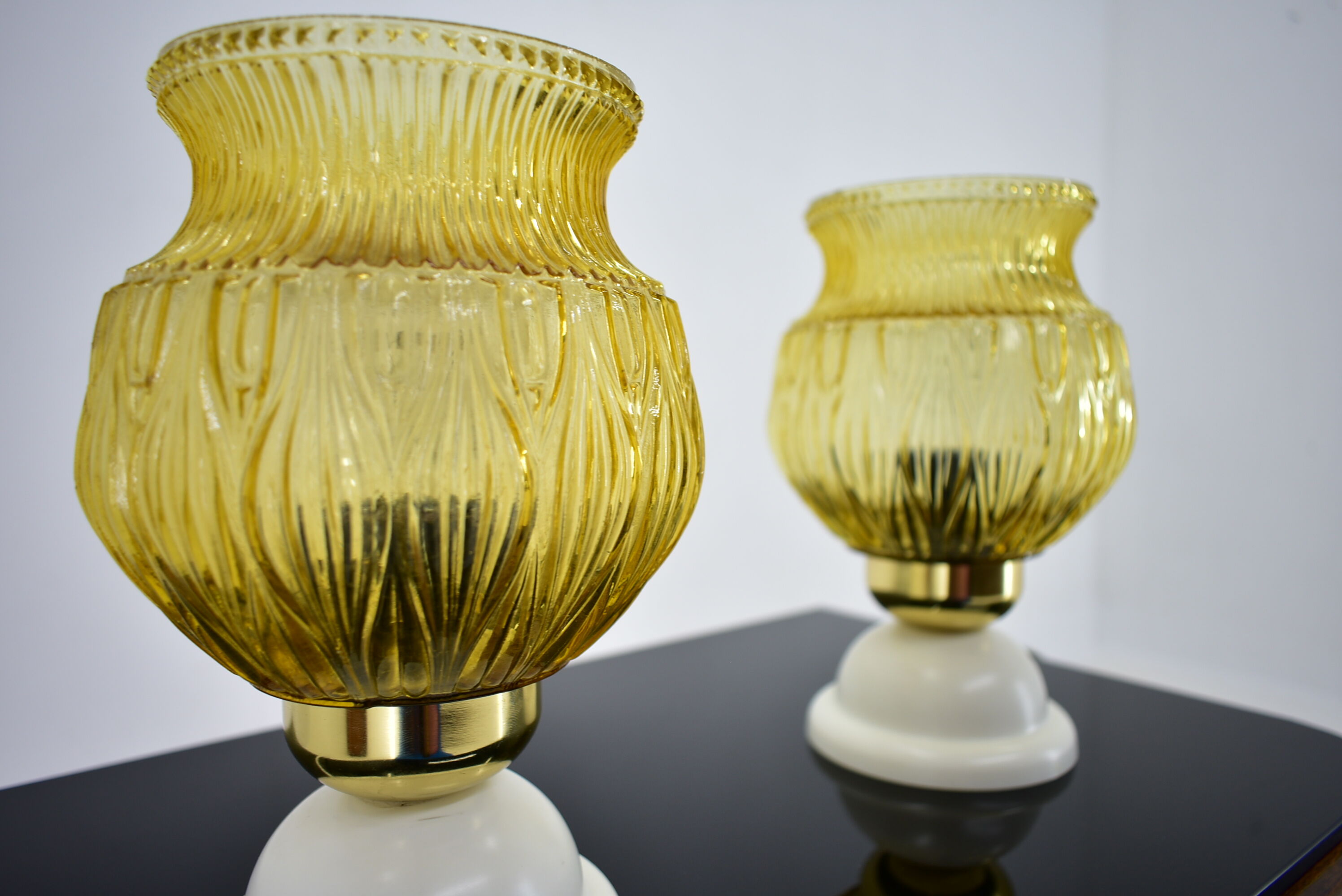 Set of Two Mid-Century Table Lamps, Czechoslovakia, 1970s