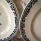 Flat plates Jules Vieillard Bordeaux in ironstone