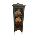 Decorated shelf cabinet 3 rabbits