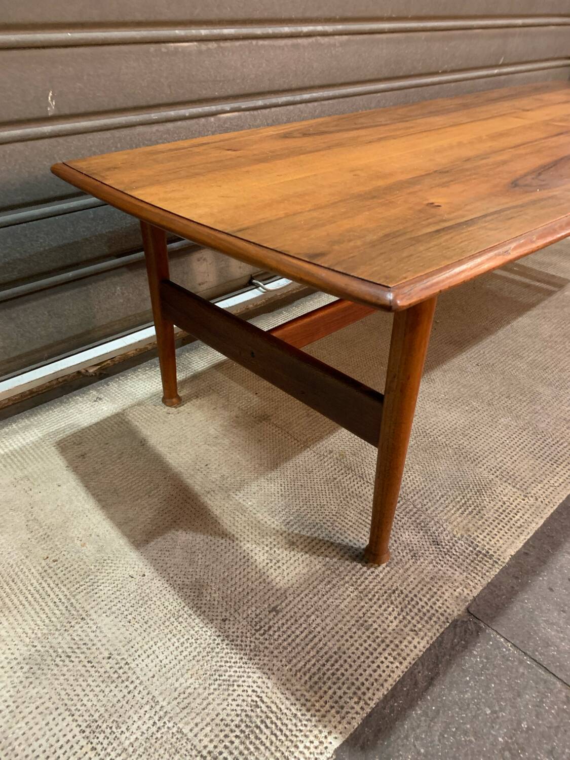 Large Scandinavian teak coffee table