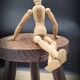Low stool tripod feet pencil