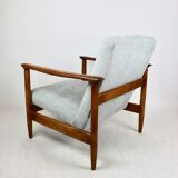 Light Blue GFM-142 Armchair by Edmund Homa, 1970s