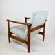 Light Blue GFM-142 Armchair by Edmund Homa, 1970s