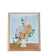Vintage floral table and framed - Colourful bouquet