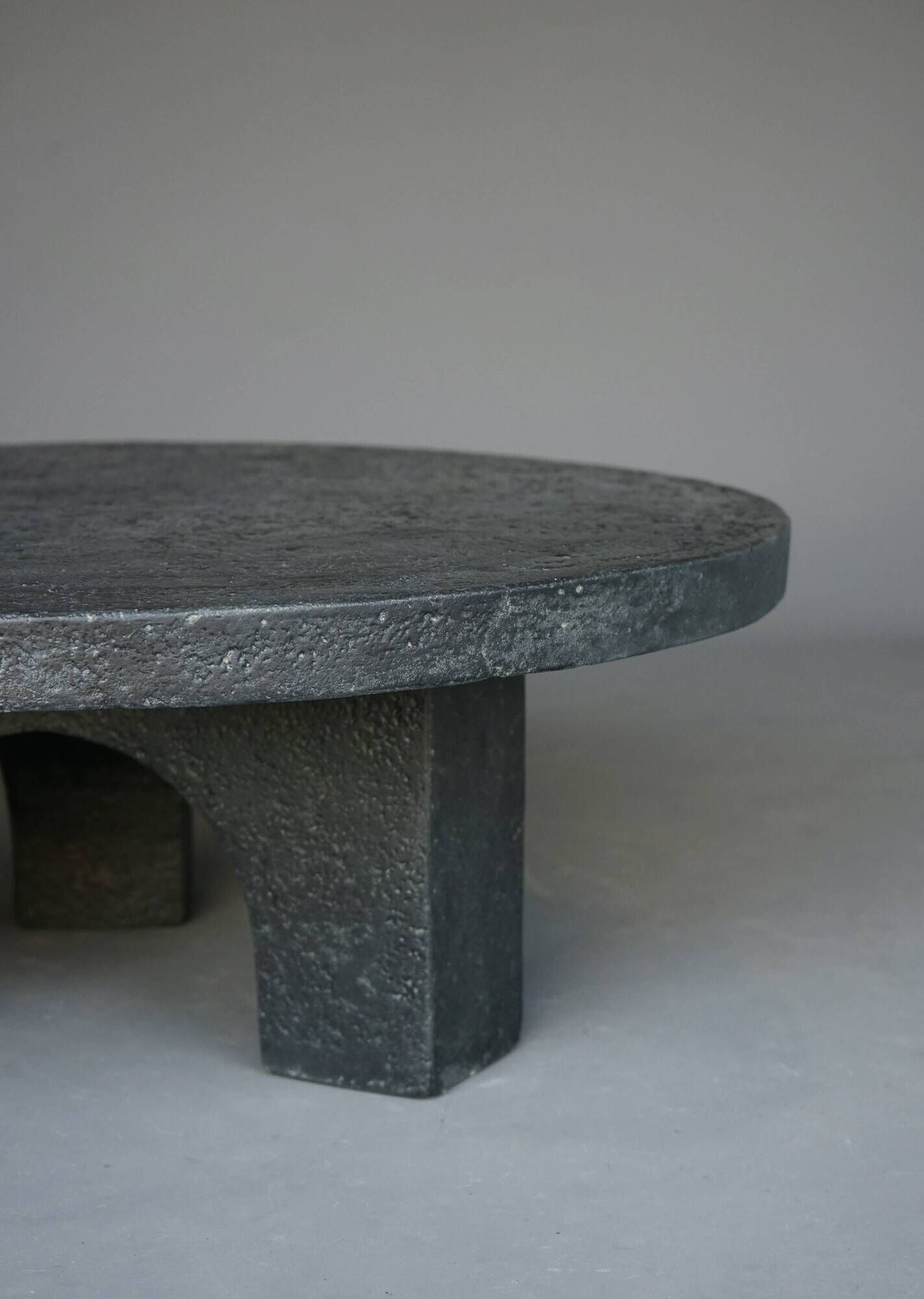 Dutch Brutalist Resin and Stone Coffee Table, 1970s