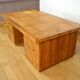 Art Deco Double-Faced Desk in Walnut Veneer 1950