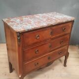 Transitional style inlaid chest of drawers