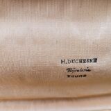 Art Deco salad cutlery in silver-plated metal and horn